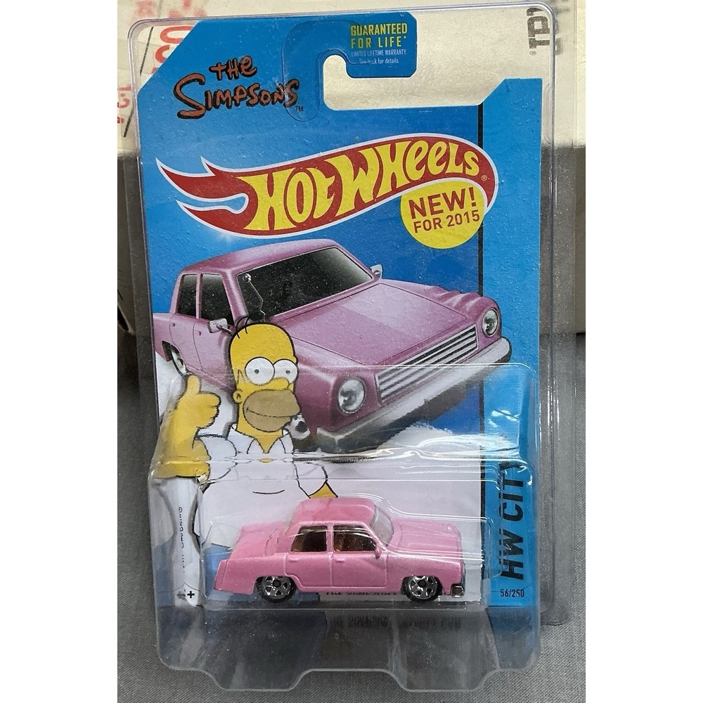 2015 Hot Wheels HW City #56/250 The Simpsons Family Car Pink